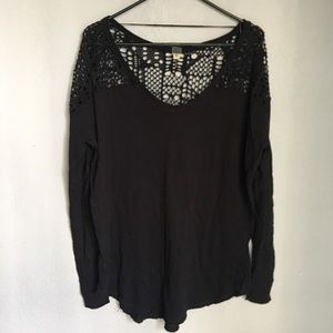 We the Free Oversized black Tunic Shirt